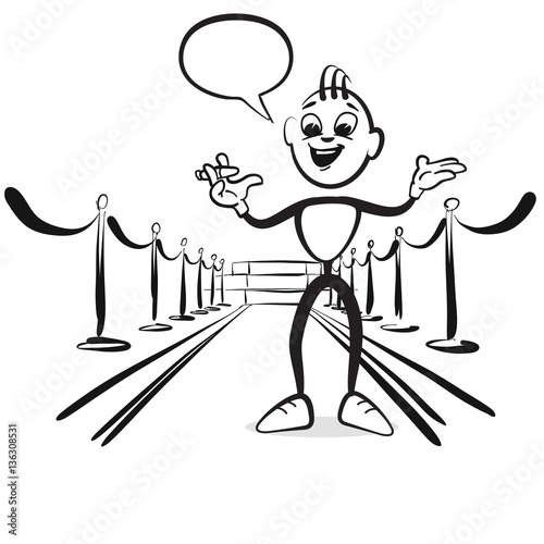 Strichmännchen Serie Emotionen - Eröffnung Moderation