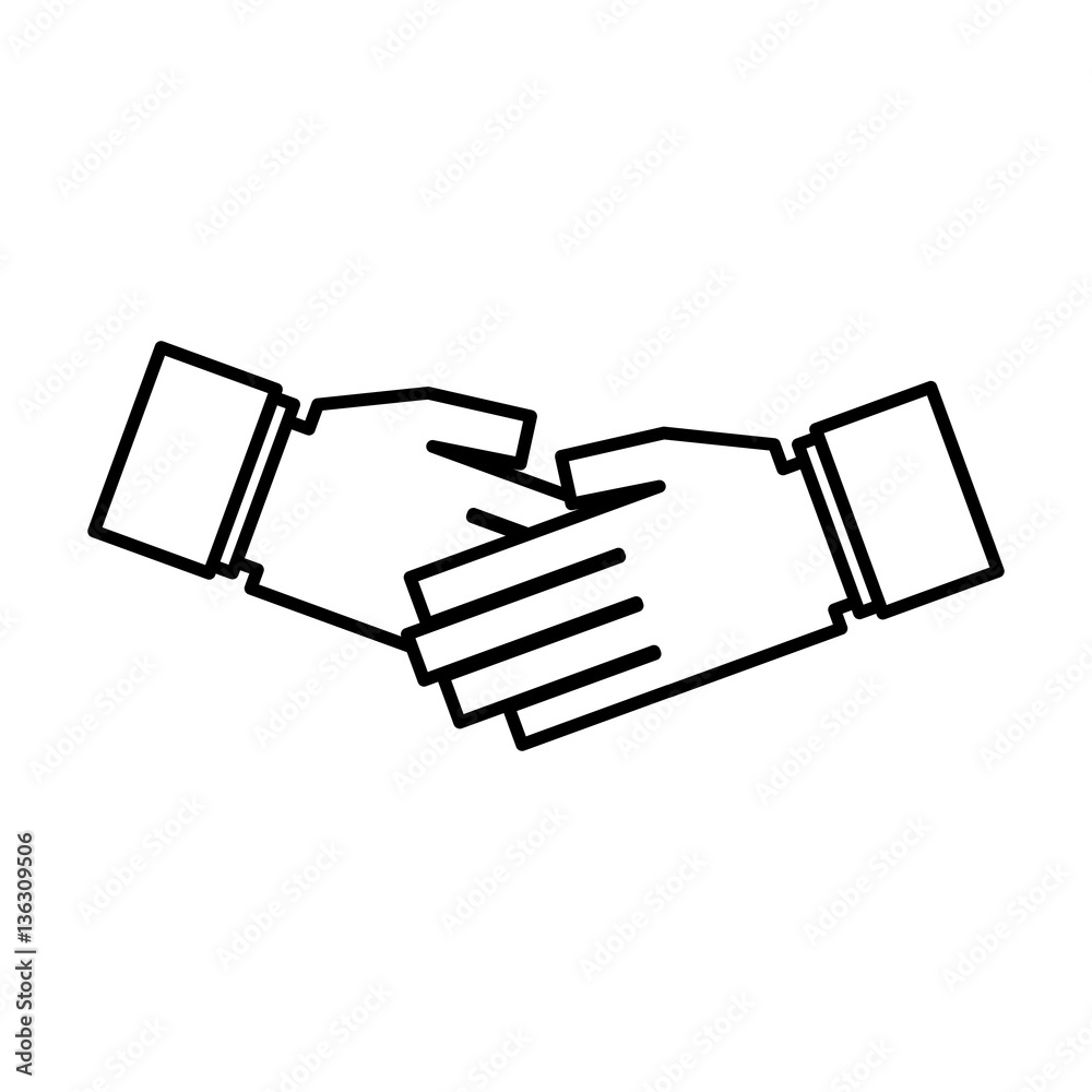 Handshake symbol isolated icon vector illustration graphic design Handshake symbol isolated icon vector illustration graphic design