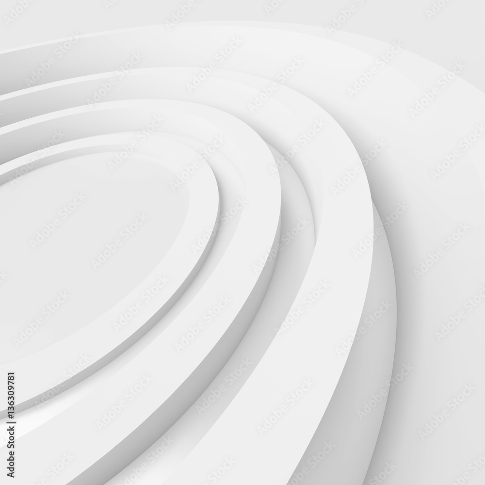 Fototapeta premium White Circular Building