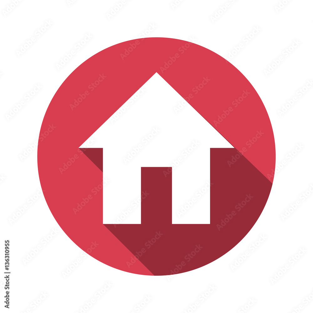 vector illustration of house flat design icon vector illustration of house flat design icon