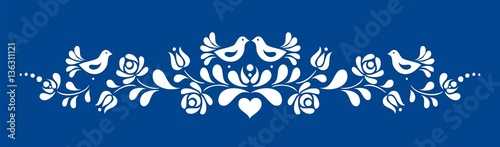 Hungarian folk vector motif