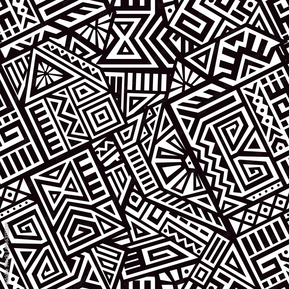 Aztec Vector Seamless Pattern Aztec Vector Seamless Pattern