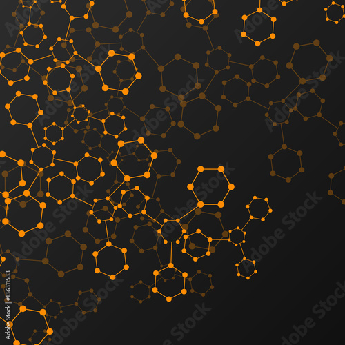 DNA molecule structure. Abstract background. Vector illustration