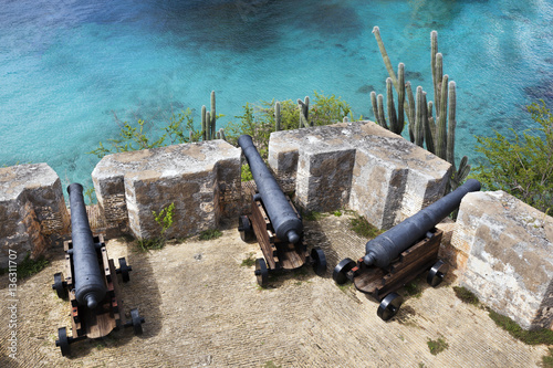 Fort Beekenburg cannons on Curacao