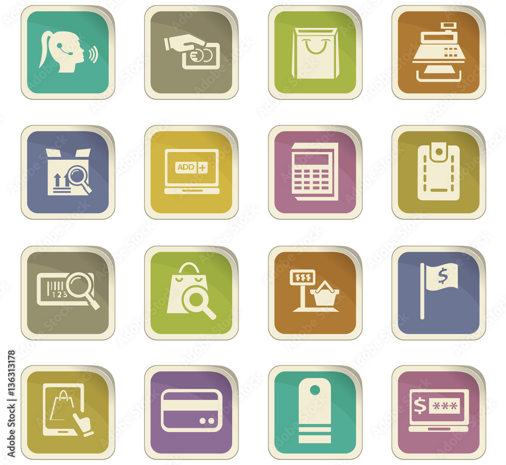 E-commerce icons set