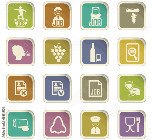 Job icons set