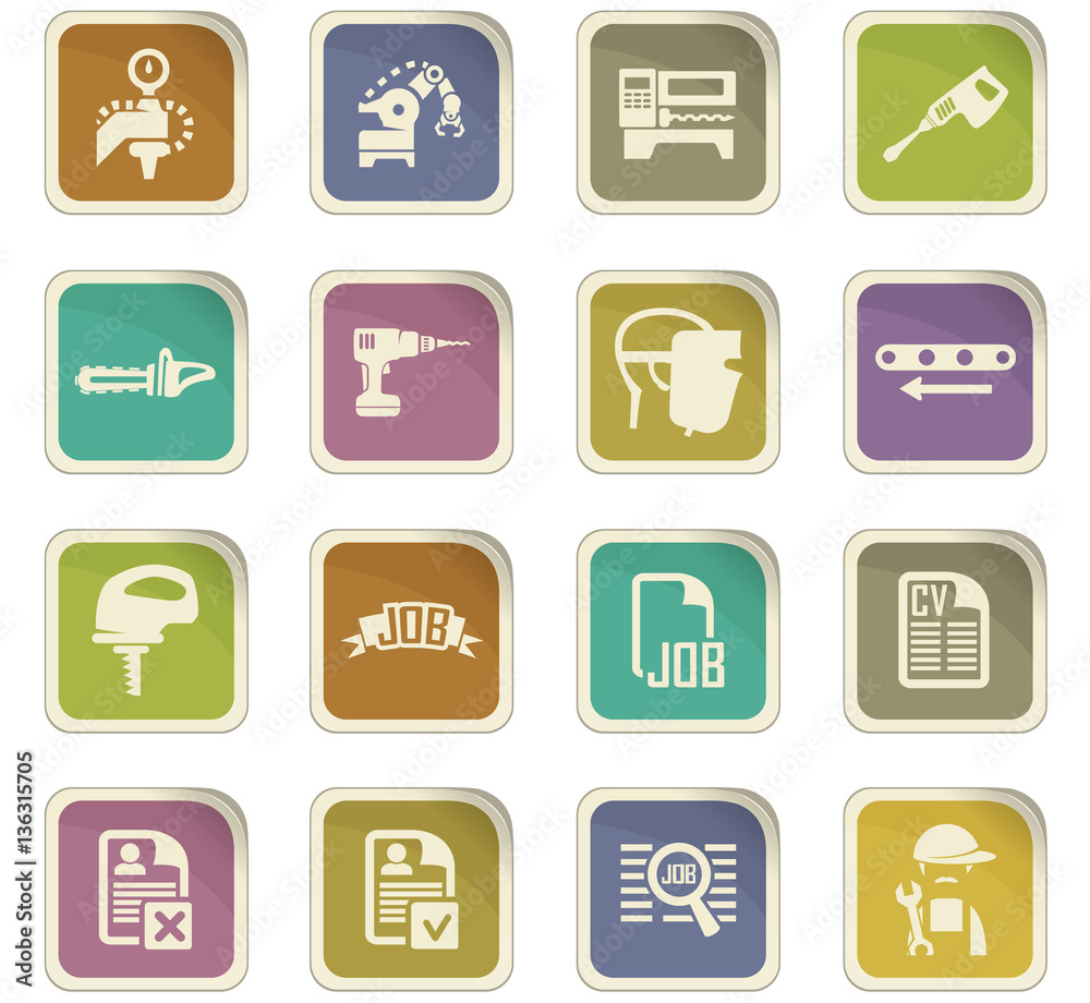 Job icons set Job icons set