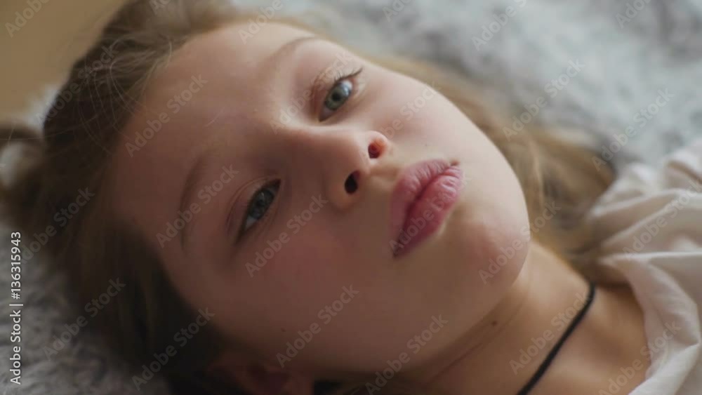 Portrait of a seriosly Little Girl, seriously Child Portrait of a seriosly Little Girl, seriously Child