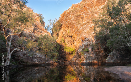 Outback Australia: Evening atmosphere at Butterfly Springs, Limmen NP, NT