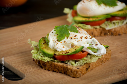 Healthy sandwiches for the breakfast
