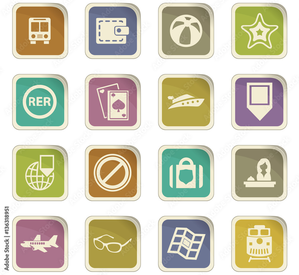 Travel icons set Travel icons set