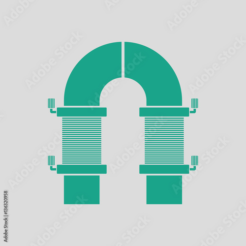 Electric magnet icon
