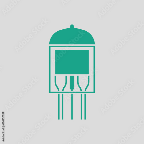 Electronic vacuum tube icon