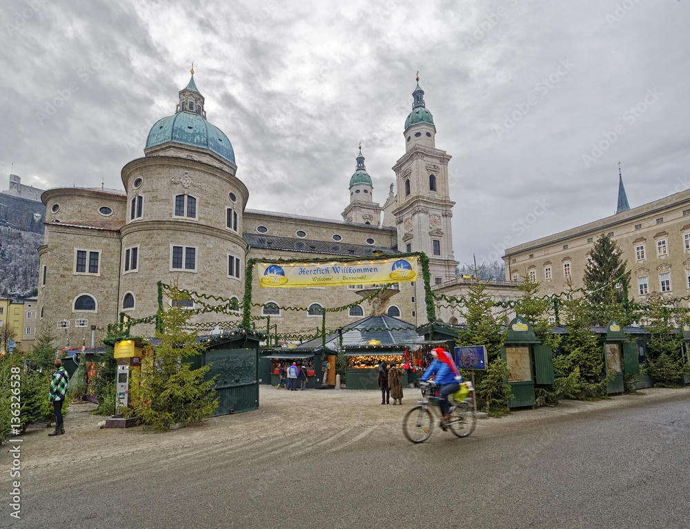 The 'Christkindlmarkt'' in Salzburg
