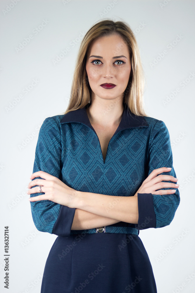 Business woman portrait Crossed arms Business woman portrait Crossed arms