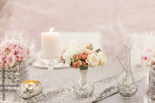flower decorations for holidays and wedding dinner