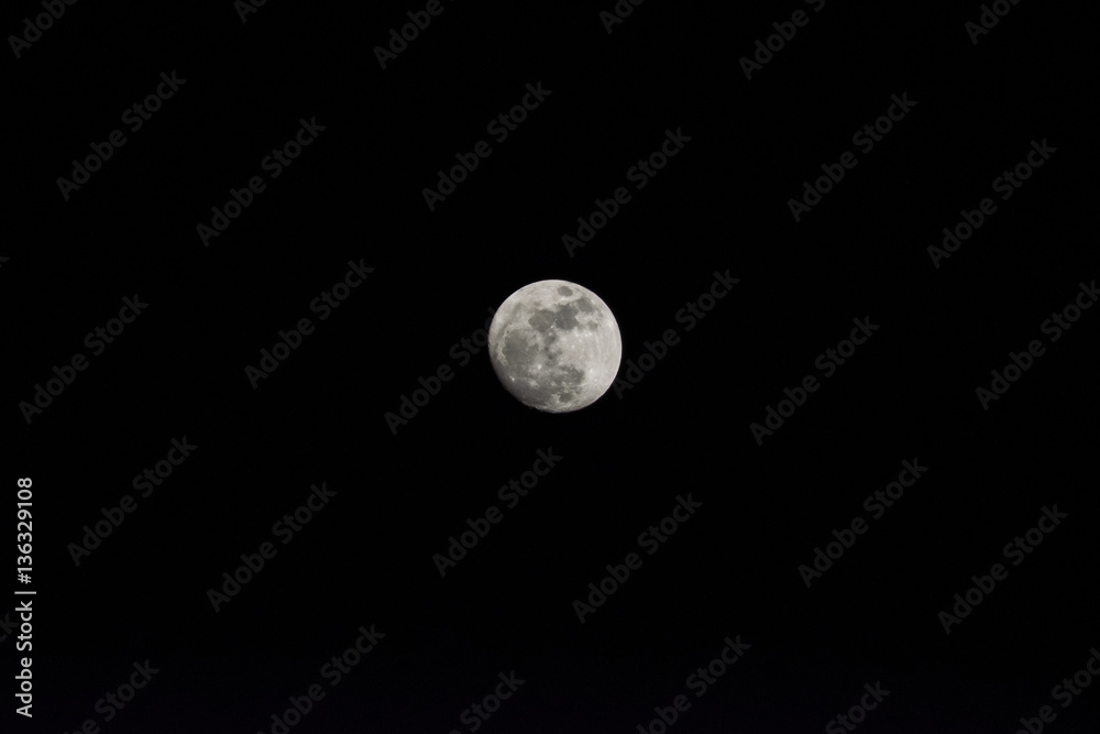 The moon at night The moon at night