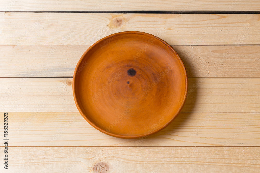 empty plate on the table empty plate on the table