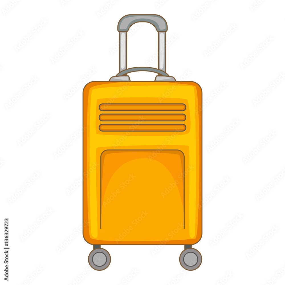 Bag icon, cartoon style