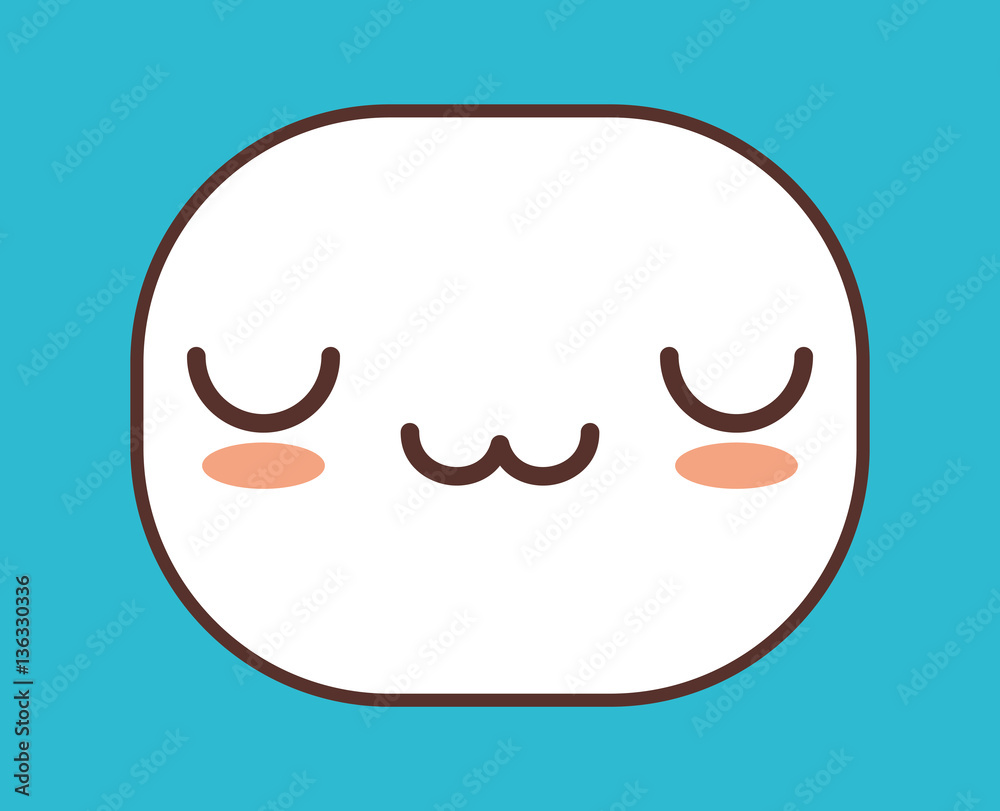 proud or relaxed face kawaii icon image vector illustration design proud or relaxed face kawaii icon image vector illustration design