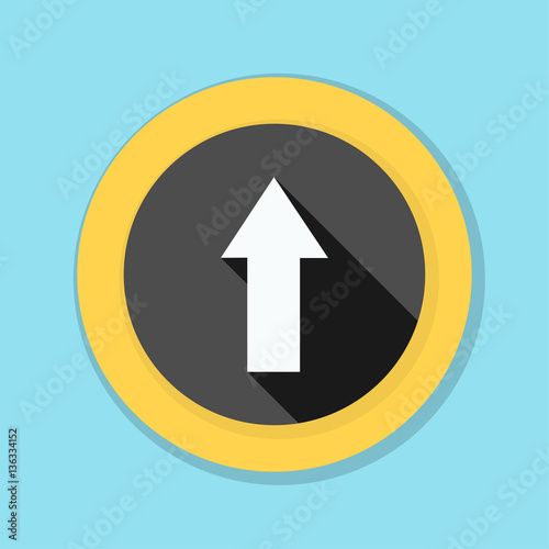 Ahead Up Arrow sign illustration Free Download Ahead Up Arrow sign illustration - GFXLoad