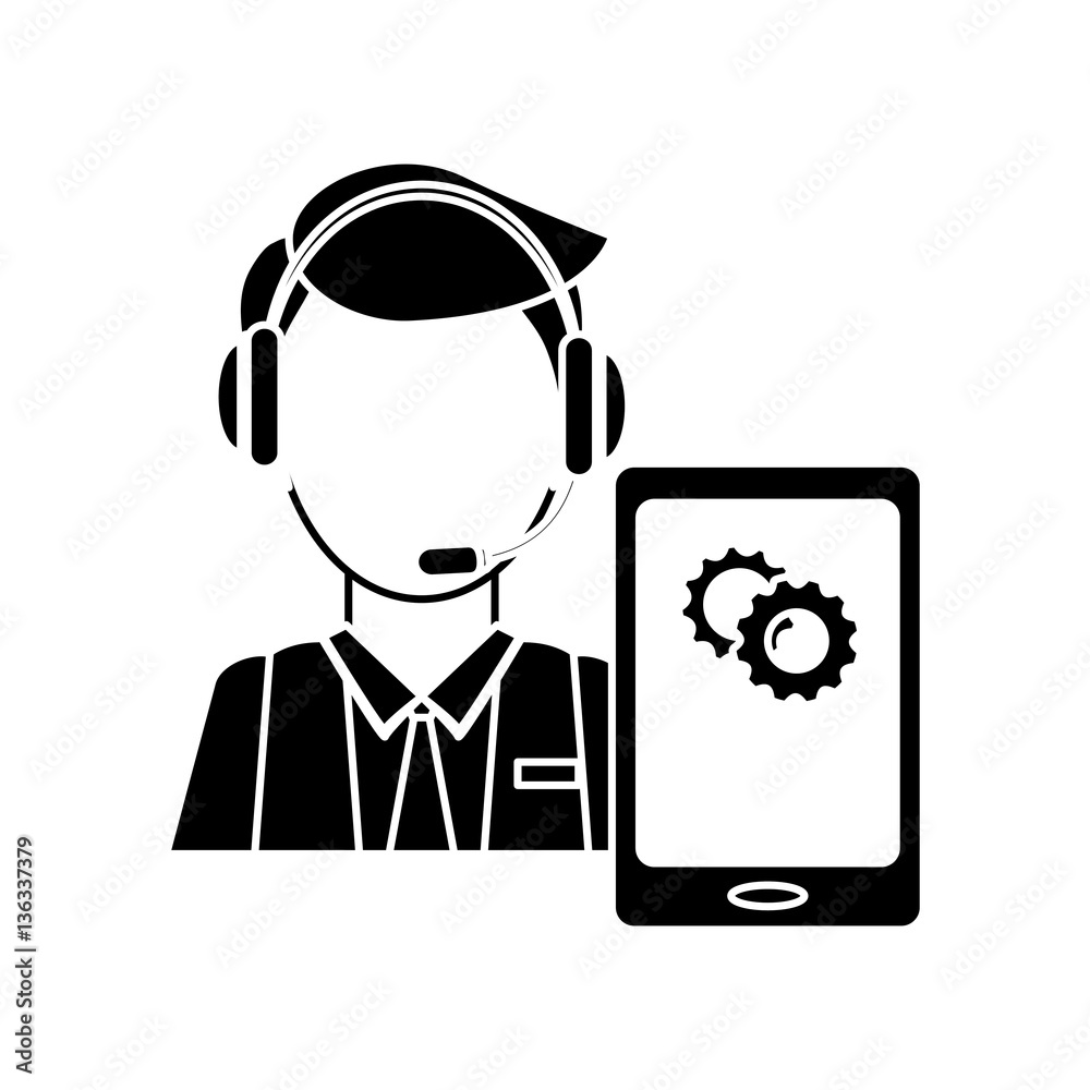 online support technical service or call center related icon image vector illustration design online support technical service or call center related icon image vector illustration design