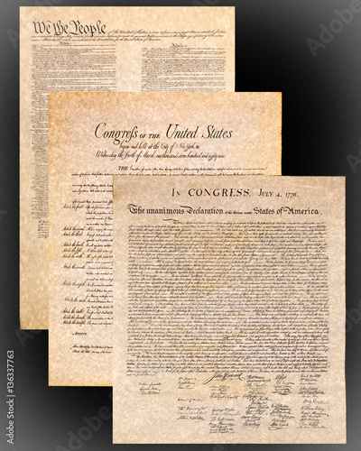 Constitution of the United States,  Bill of Rights and the Decla
