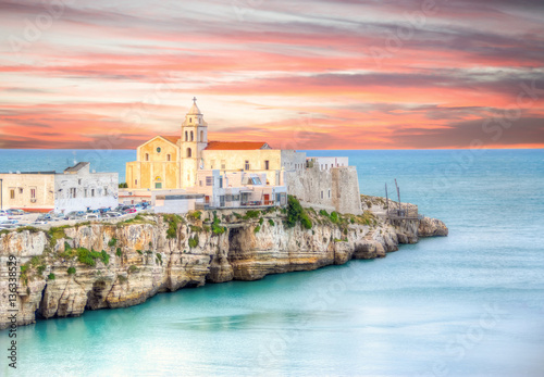 Seascape from Vieste (FG) - Italy, HDR version. Possible text space. photo