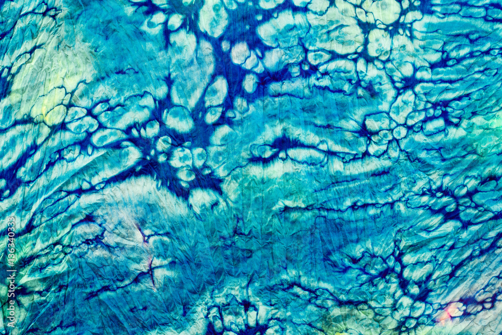 Obraz premium tie dye on silk fabric texture