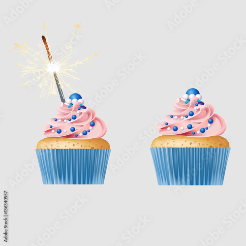 Vector set of icons sweets