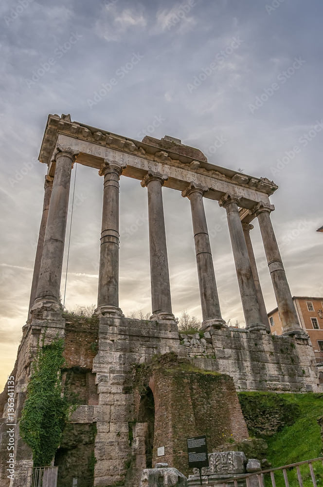 Fototapeta premium Rome Temple of Saturn