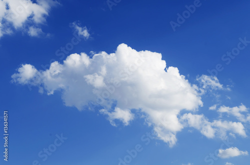 blue sky with cloud closeup.Closeup blue sky and fluffy clouds b