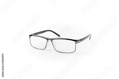 Eyeglasses on white background