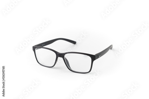 Eyeglasses on white background