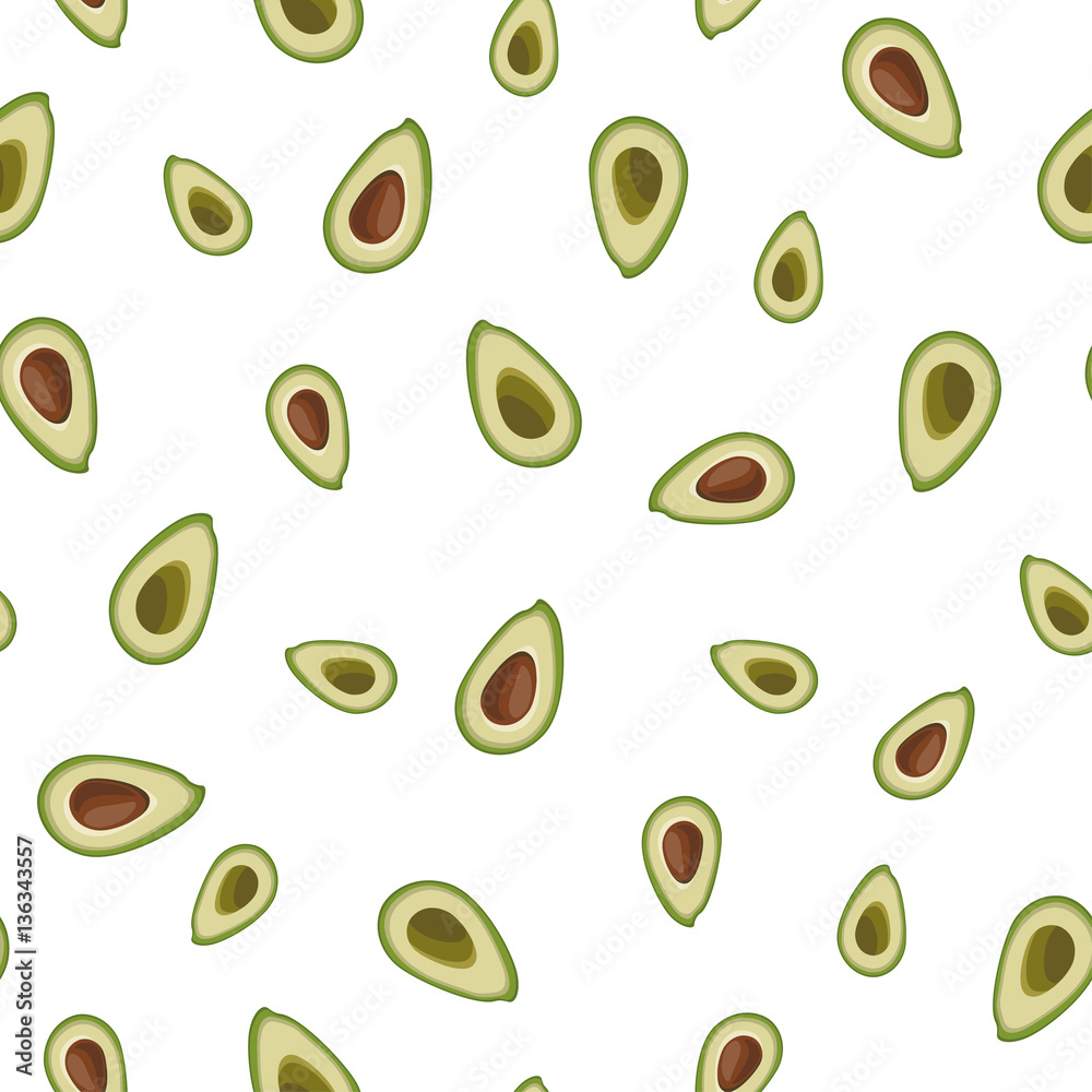 Avocado seamless pattern. Hand drawn vector illustration. Organic food. Beautiful wrapping paper. Avocado seamless pattern. Hand drawn vector illustration. Organic food. Beautiful wrapping paper.
