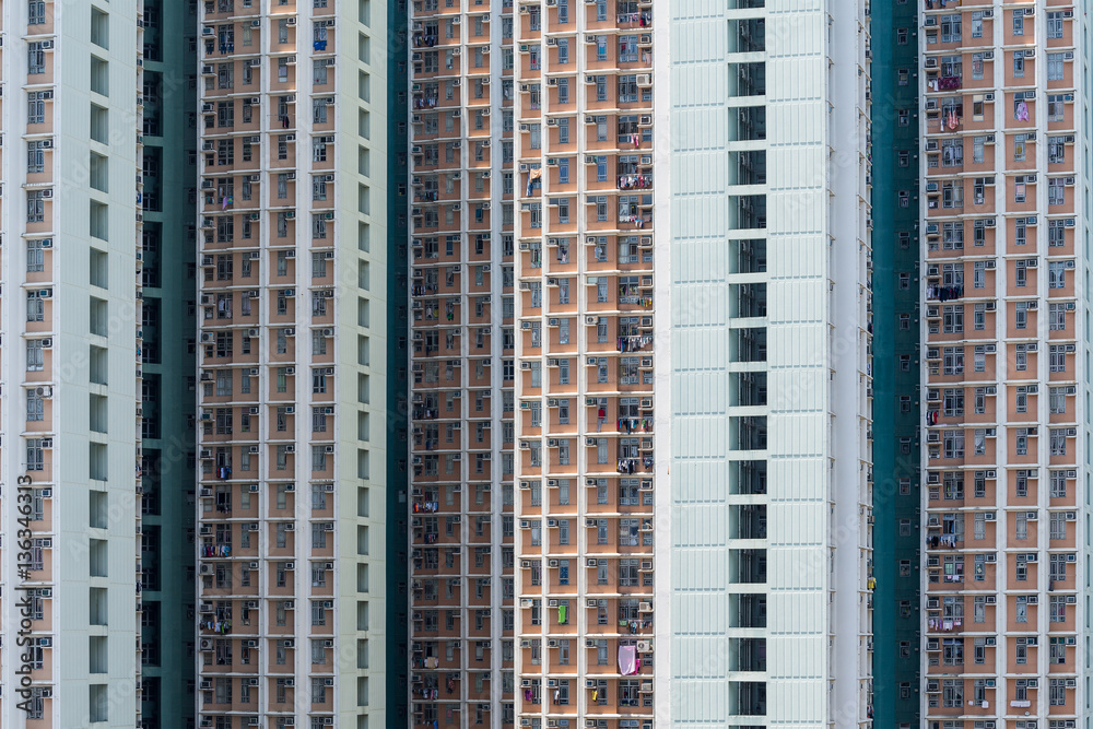 Exterior of building facade
