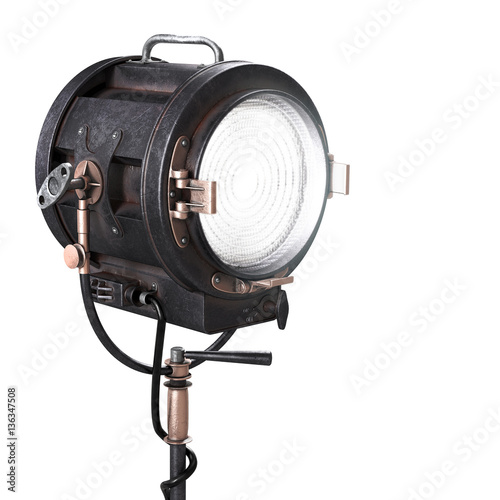 Vintage 3d Theater Spotlight or Movie Studio Light