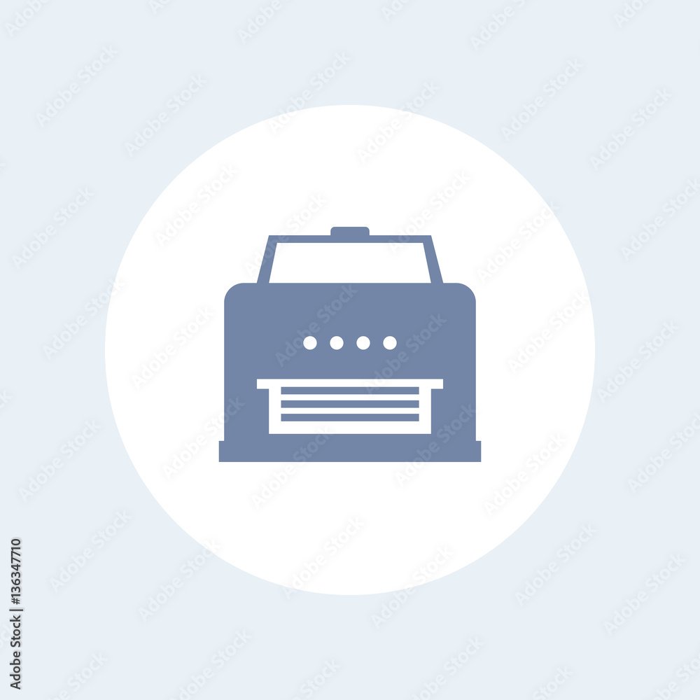 printer icon isolated on white printer icon isolated on white