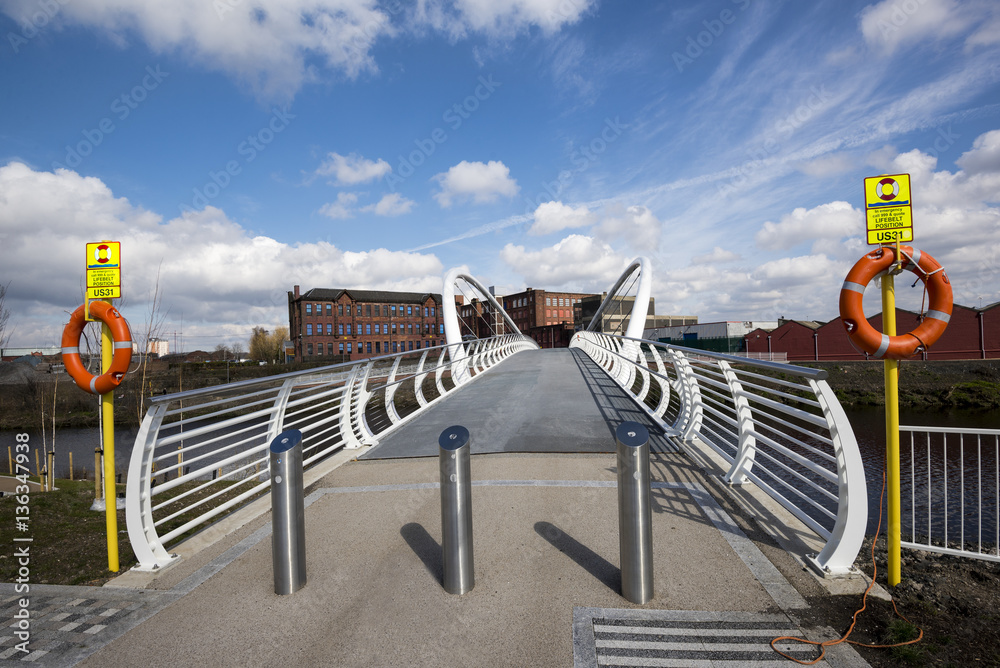Clyde Gatweay at the Cuningar Loop River Clyde Glasgow Clyde Gatweay at the Cuningar Loop River Clyde Glasgow