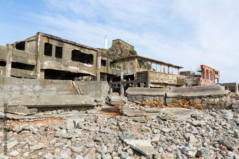 Hashima Island in Nagasaki Hashima Island in Nagasaki