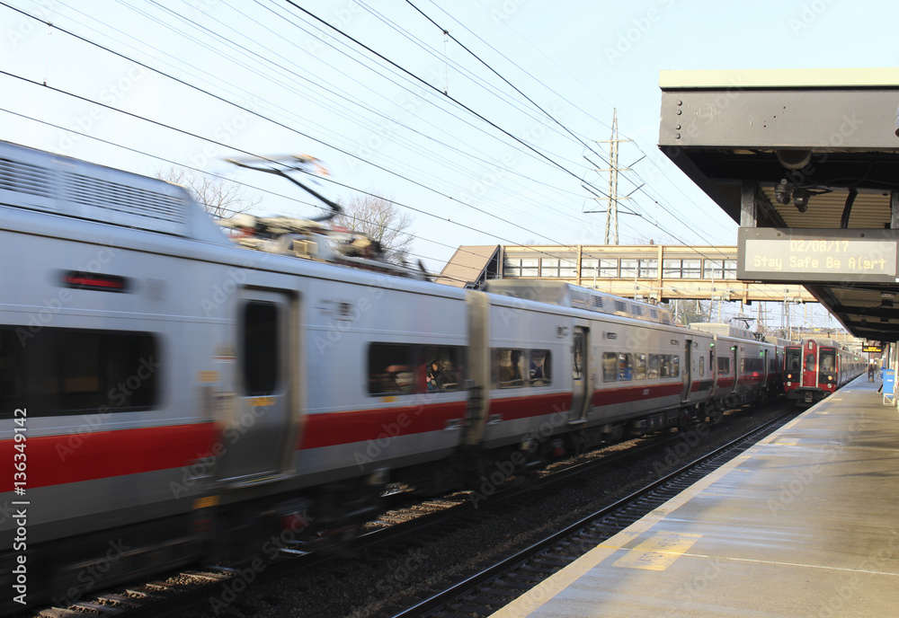 train going through a train station train going through a train station