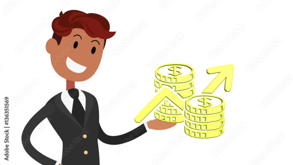 businessman fond blanc