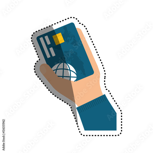 Bank credit card icon vector illustration graphic design