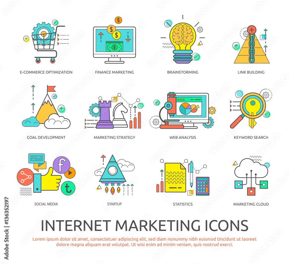 Fototapeta premium Internet marketing
