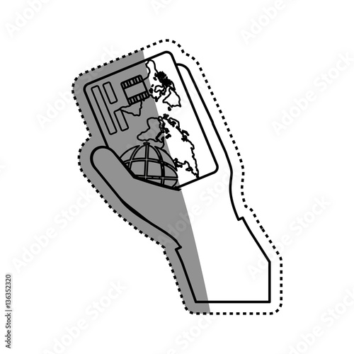 Bank credit card icon vector illustration graphic design