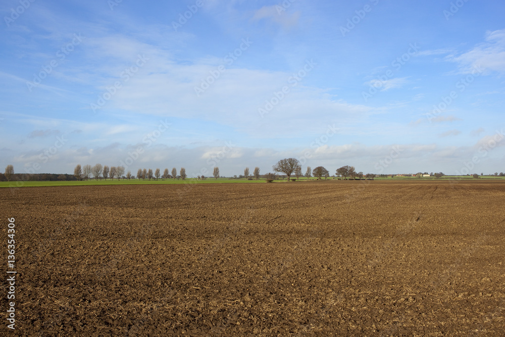 plowed field in yorkshire