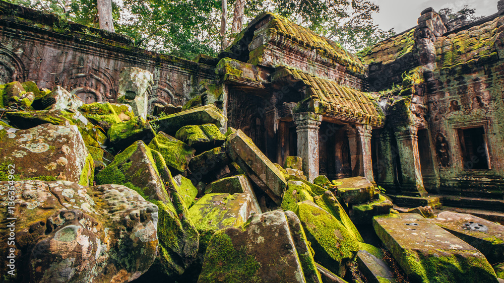 Fototapeta premium Ta Prohm temple in Angkor Wat,Siem Reap,Cambodia.