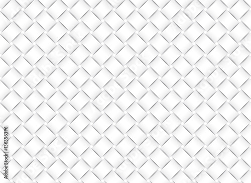 Vector seamless pattern of white wicker paper strips.