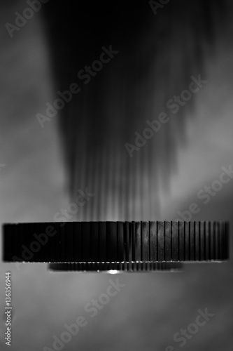 Obraz na płótnie aluminum metal sheets abstract fine art texture w salonie