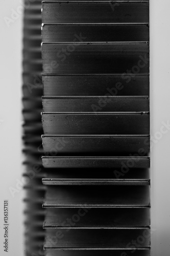 Obraz na płótnie aluminum metal sheets abstract fine art texture w salonie